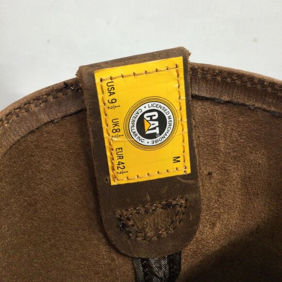 CAT Caterpillar P51034 Drawbar Pull-On Soft Toe Summer Brown Work Boots Shoes - Picture 5 of 10